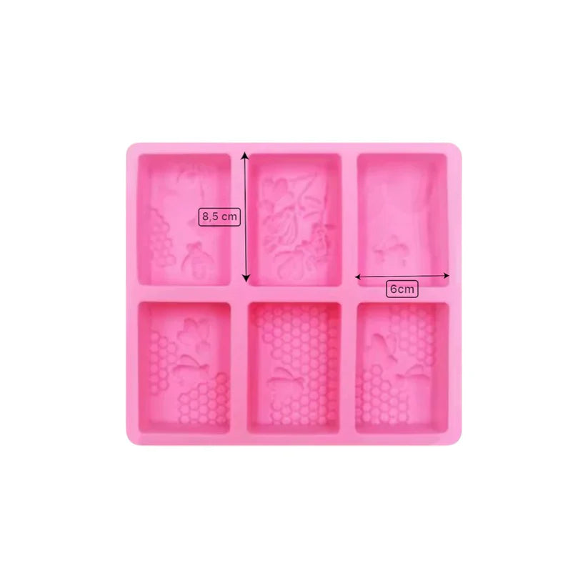 Moule silicone pour savon rectangulaire